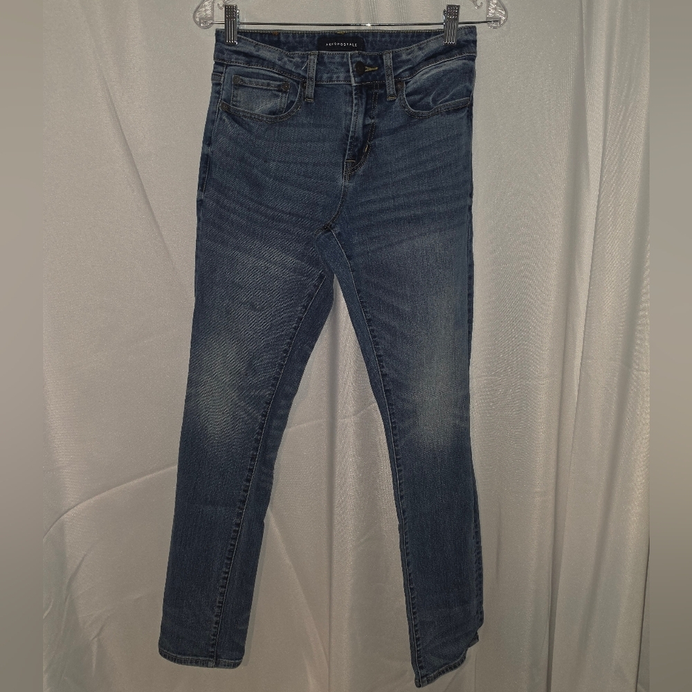 Aeropostale Women's Dark Blue Skinny Jeans